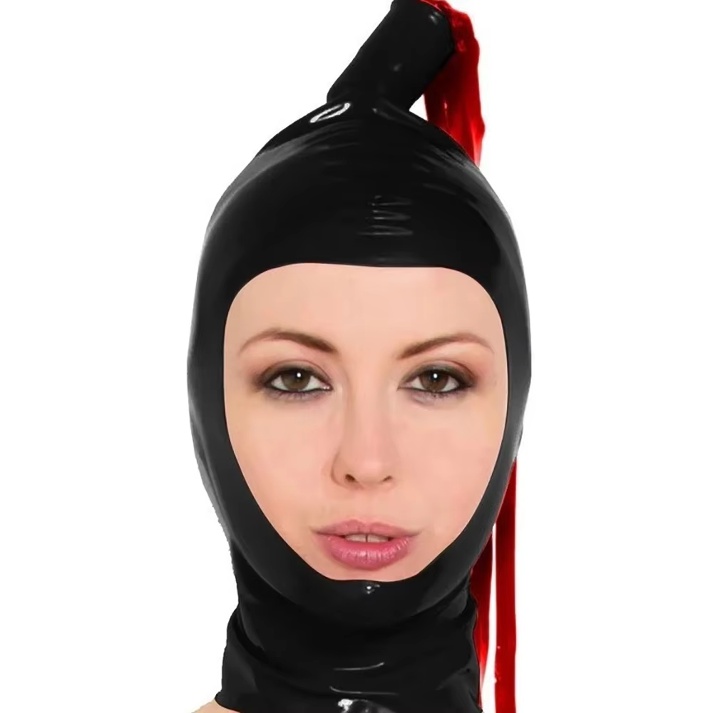 Cagoule en Latex noir avec que - Cosplay Prop Paint avis et prix