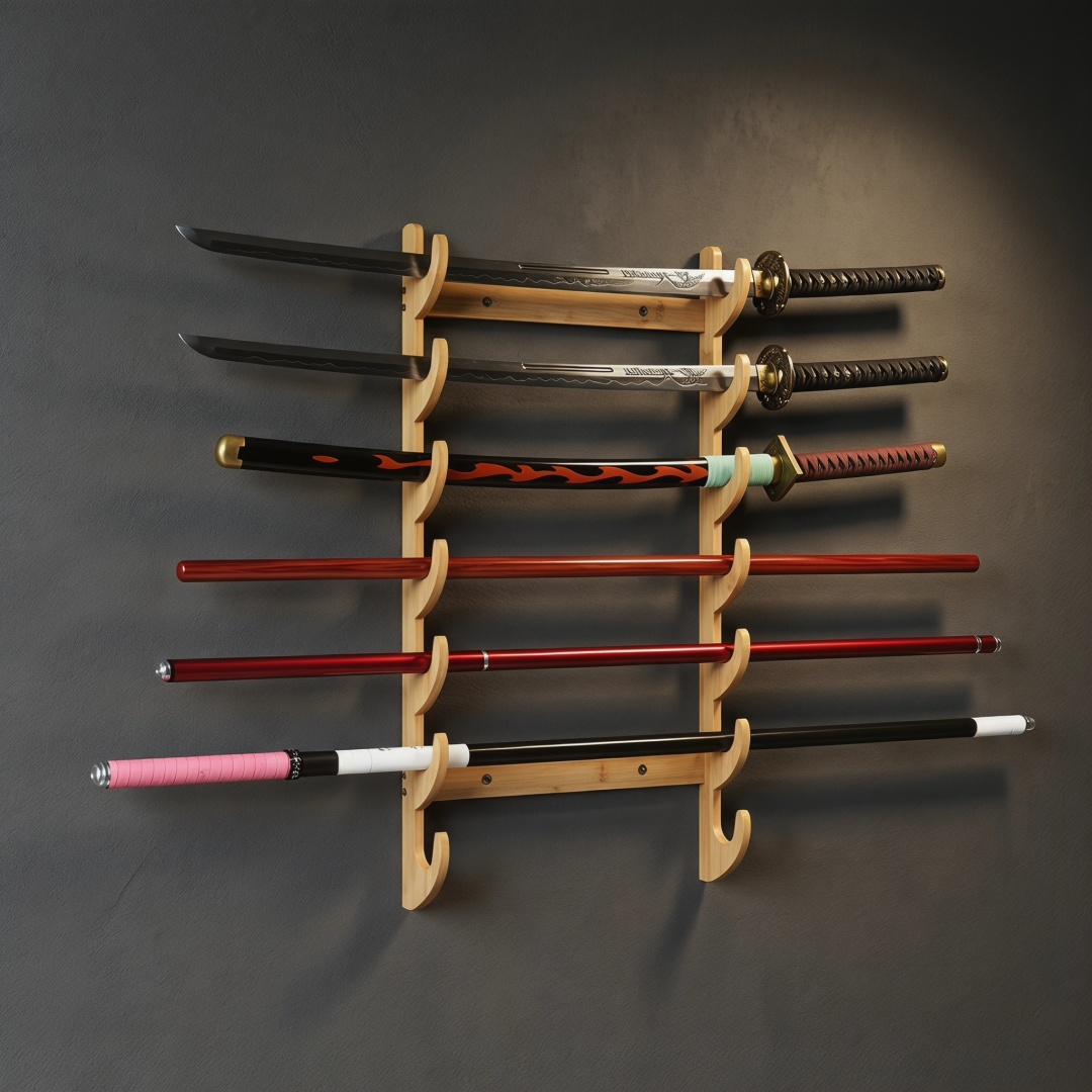 Support mural en bois 1-8 couc - Cosplay Prop Display avis et prix