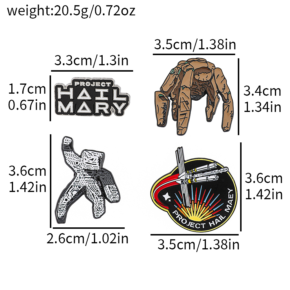 Lot de 4 badges émaillés sur l - Cosplay Prop Bag avis et prix